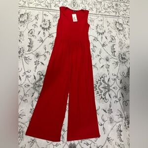 Chic Scarlet Jumpsuit